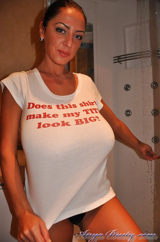 Big tits wet shirt