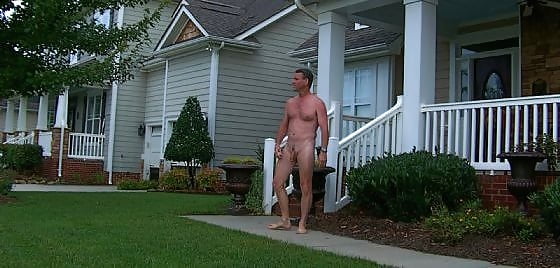 Just walking around house naked