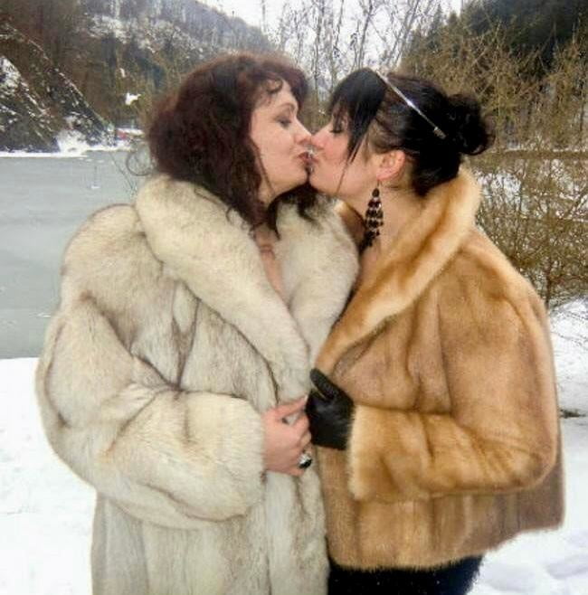 Coat lesbians tease soft coats