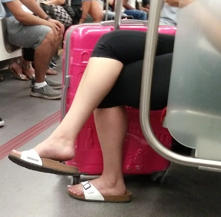 Candid legs and feet....