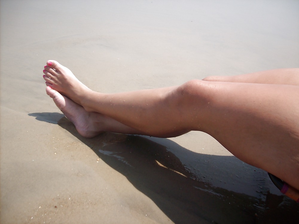 Porn image My sexy wife's feet at the beach