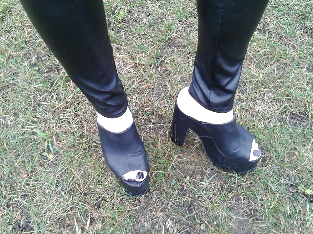 Porn image my black platform mules