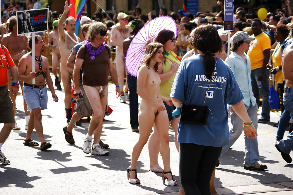 Porn image fully naked girl at pride in toronto