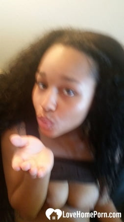 sexy chick with cute breasts seduces her fans         