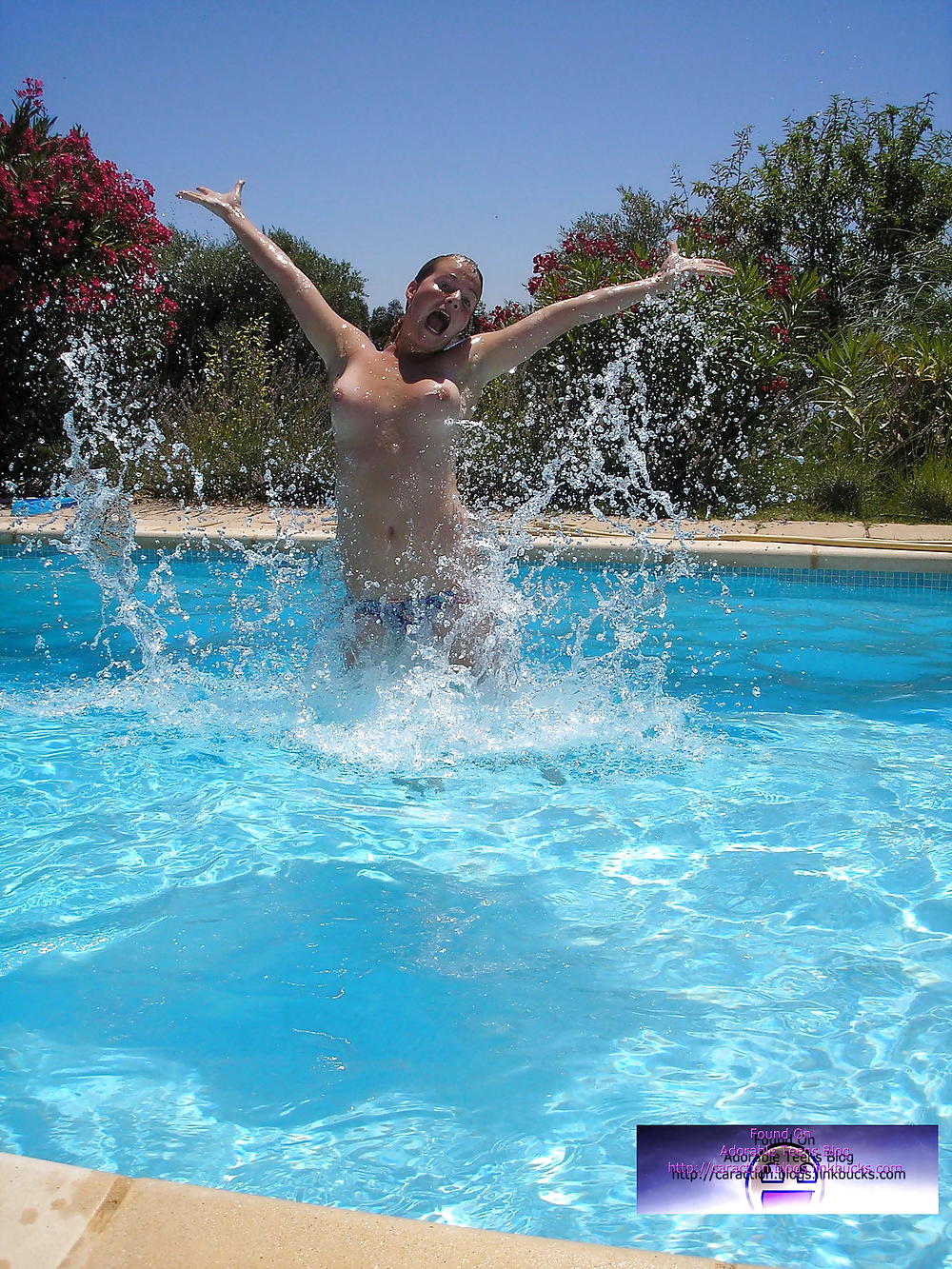 Porn image Dutch teen girls pool party