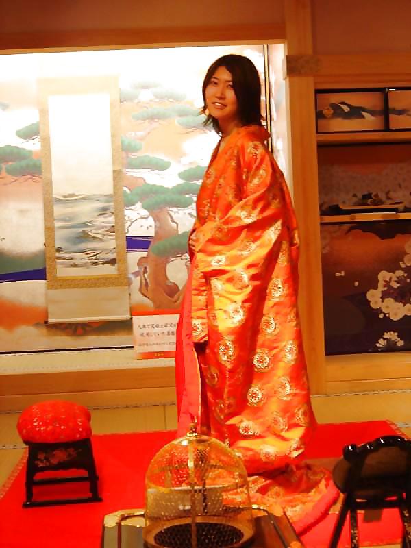 Porn image Single girl in Satin Robe or Kimono