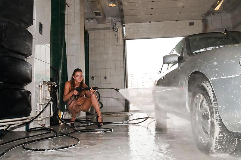 Porn image ...AT THE CAR WASH