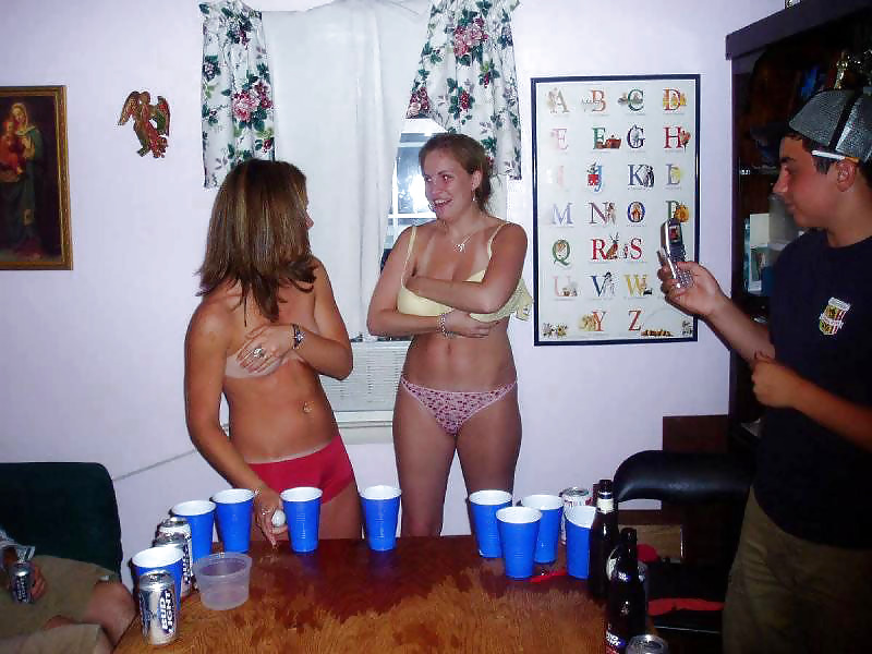 Porn image Party girls flashing boobs
