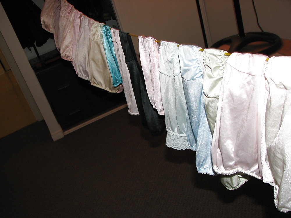 Porn image My Nylon Panty collection hagning to dry