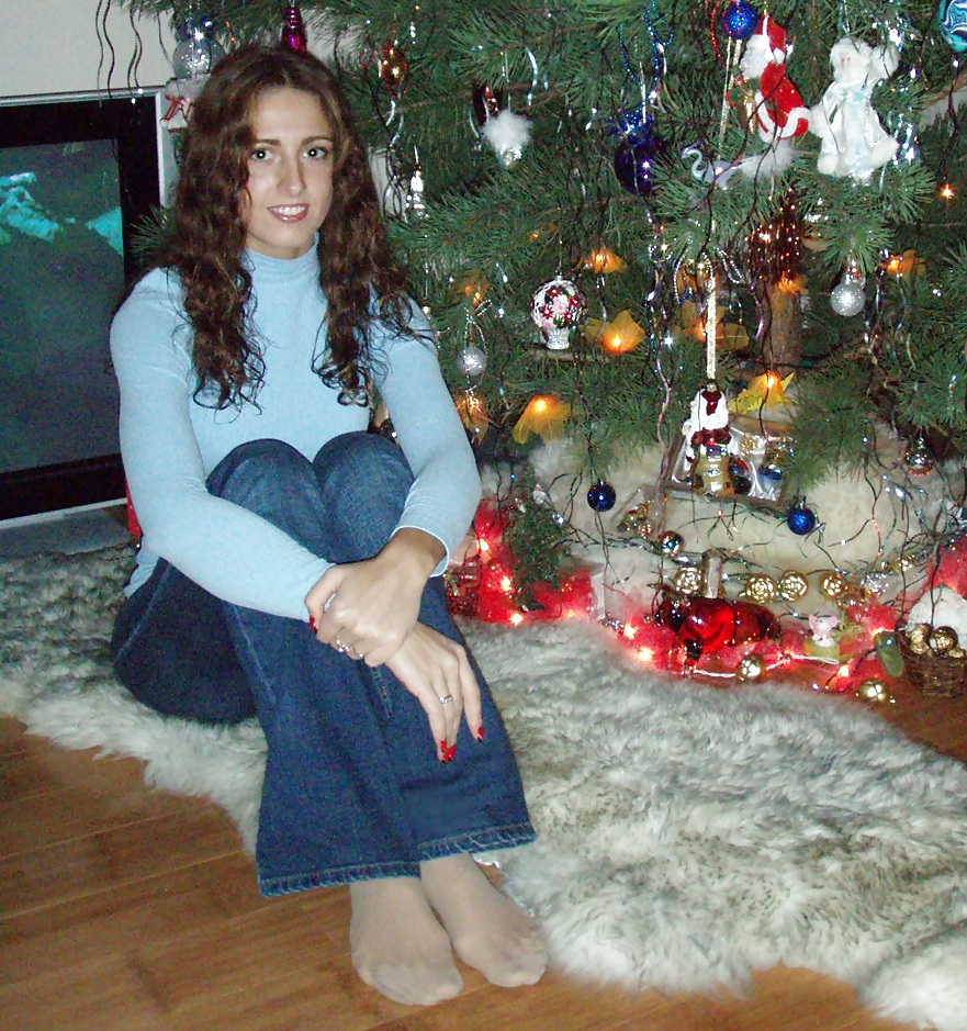 Porn image Weihnachten in Nylon