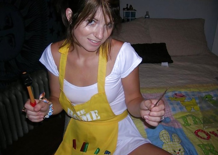 Porn image Young cutie playing dress up