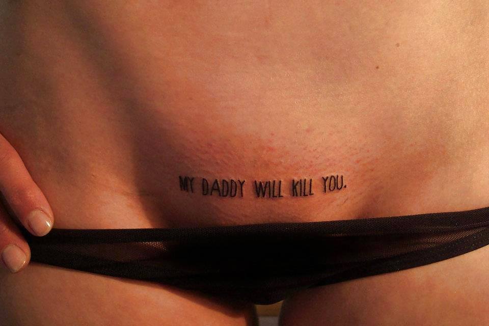 Porn image tattoo