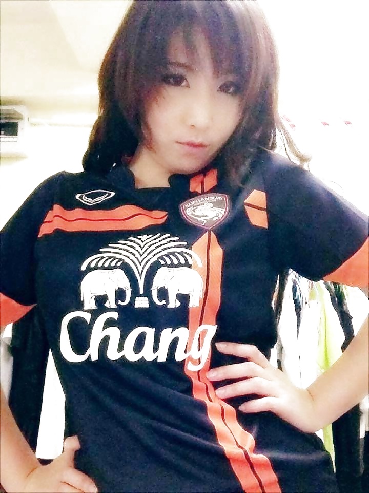 Porn image Amateur Self Shot In Football Shirts Thai