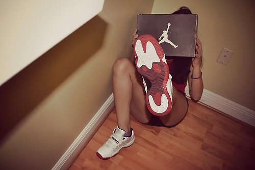 Hot girls with sneakers iv