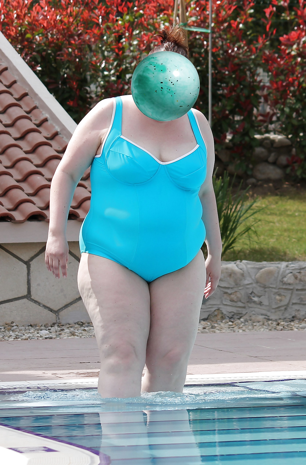 Porn image My bbw wife in swimsuit