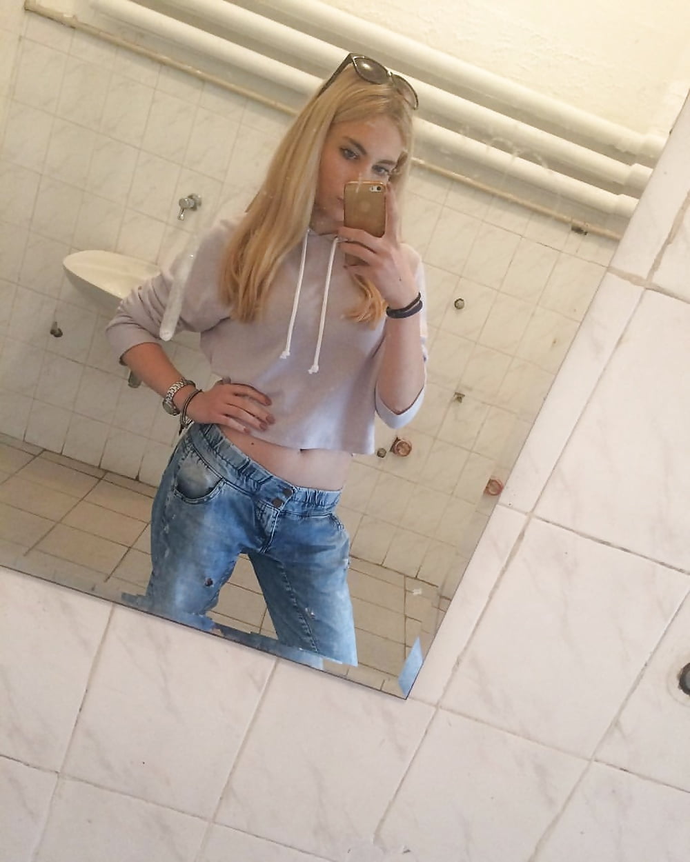 Porn image Serbian hot blonde skinny teen Teodora Pavlovic