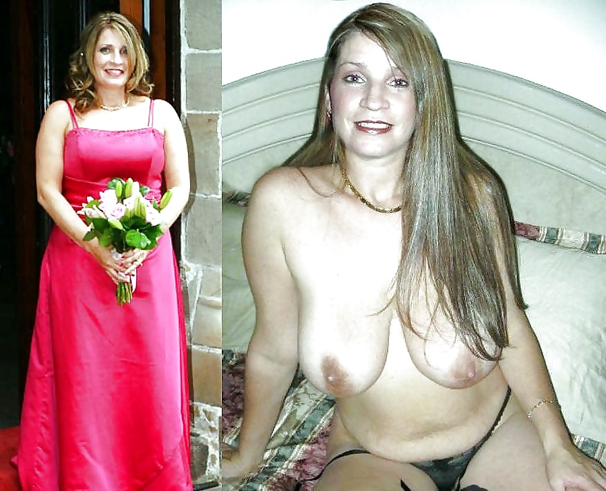 Porn image dressed undressed wedding