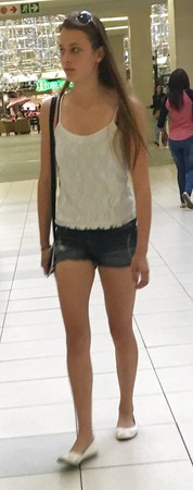 One tight tanned mall teen