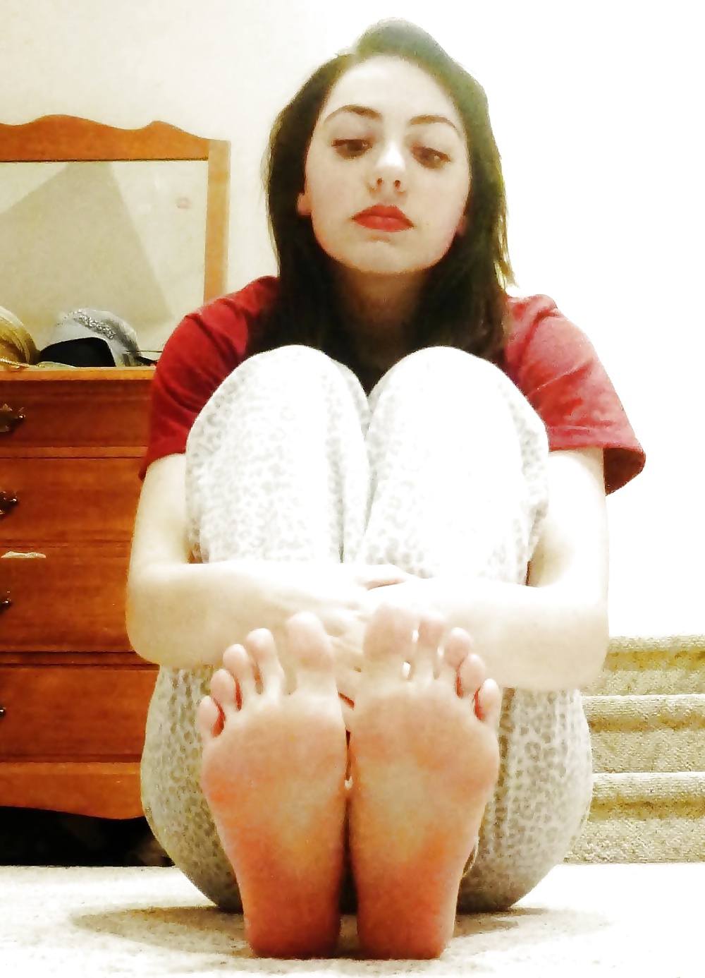 Porn image teen flash soles
