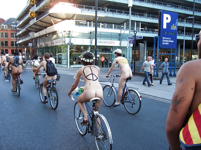 Porn image Naked bike ride cycling showing titis & pussies some cocks 2