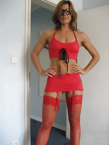 Porn image Woman in red