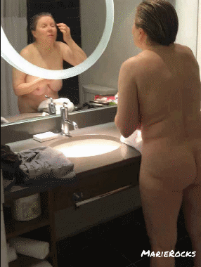 Mom shows off her hot body while getting ready by MarieRocks #15