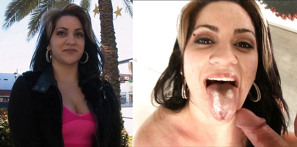 Porn image Before and after facial and cumshot. A selection.