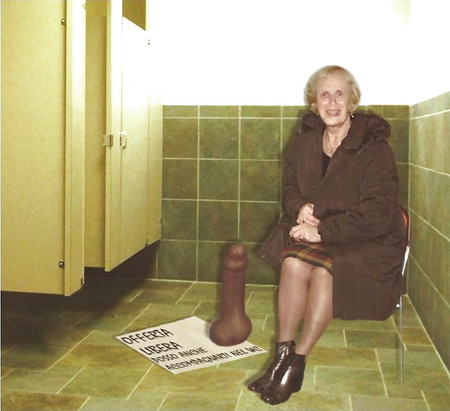 MY GRANNY FRIED AT WORK IN A PUBLIC TOILET