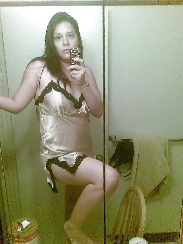 Porn image Single girl in Satin nighty