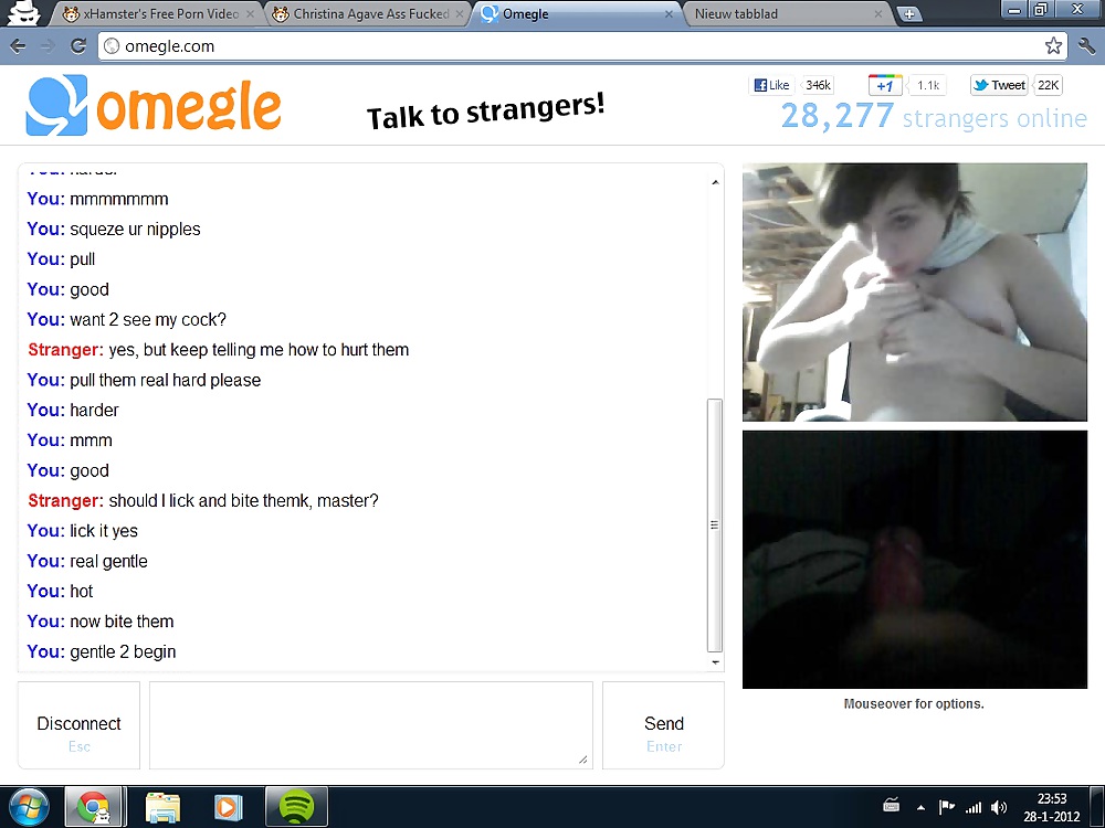Porn image was bored...went on omegle:P