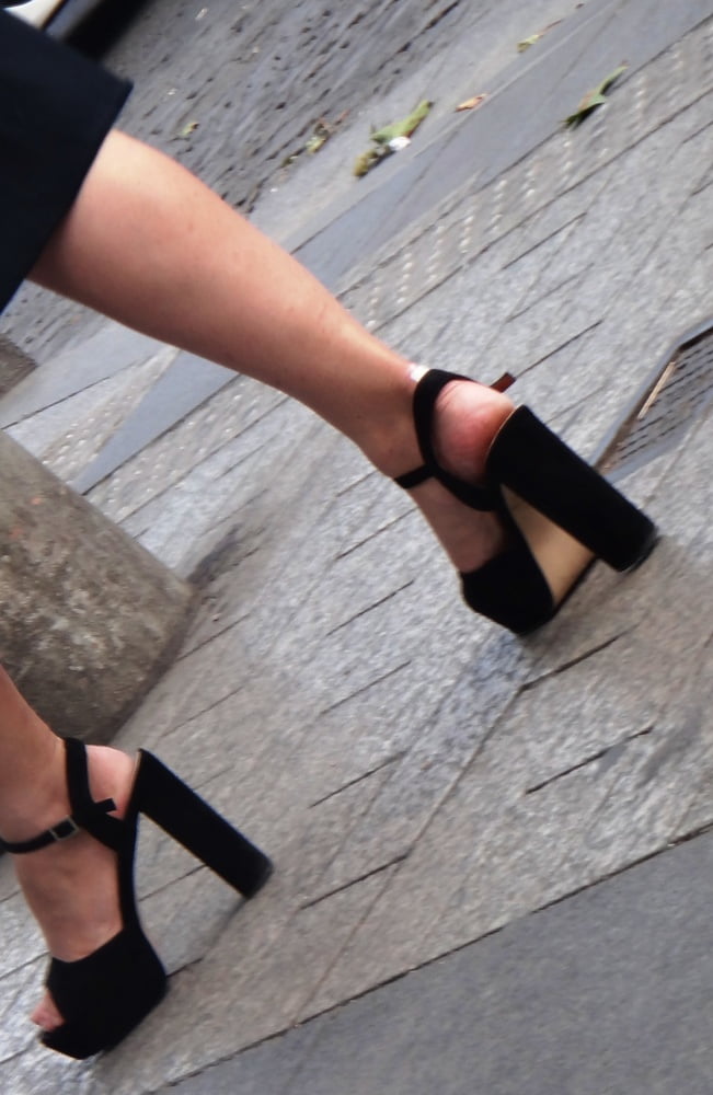 Candid mature in high heels photo #324418672