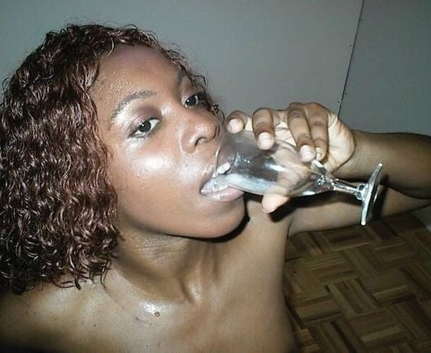 Black women drinking cum.
