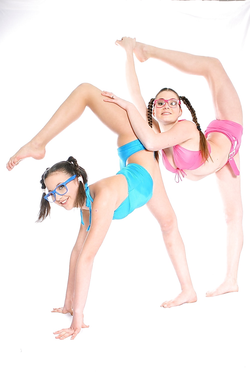 Porn image Flexible - Teens Twins Yoga Styles