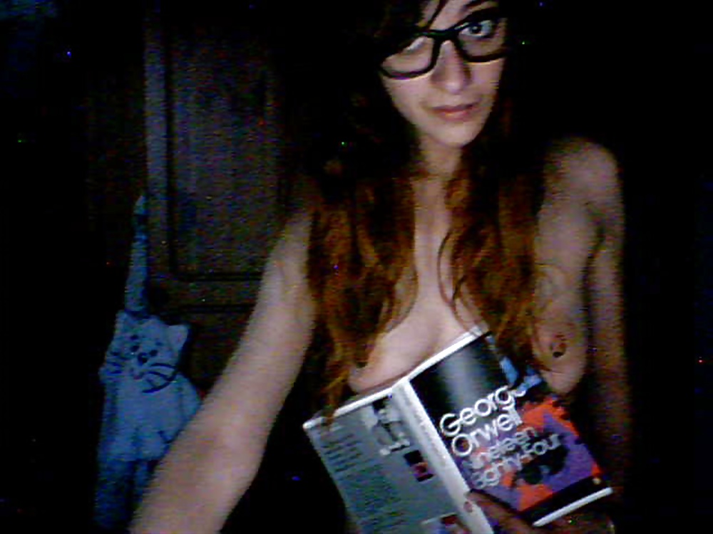 Porn image busty nerdy gamer girl topless webcam