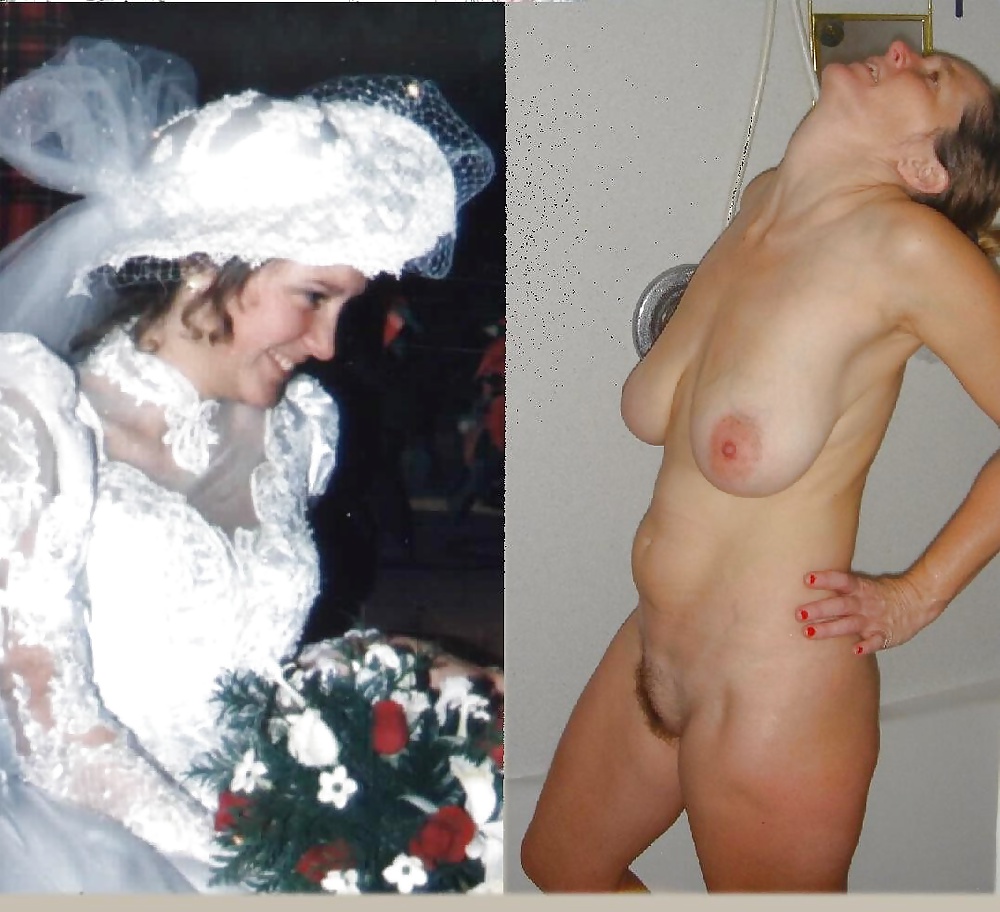 Porn image Real Amateur Brides Dressed Undressed 15