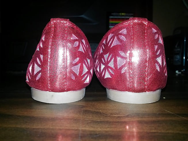 Porn image Bella Marie Glitter-N-Mesh Ballet Flats