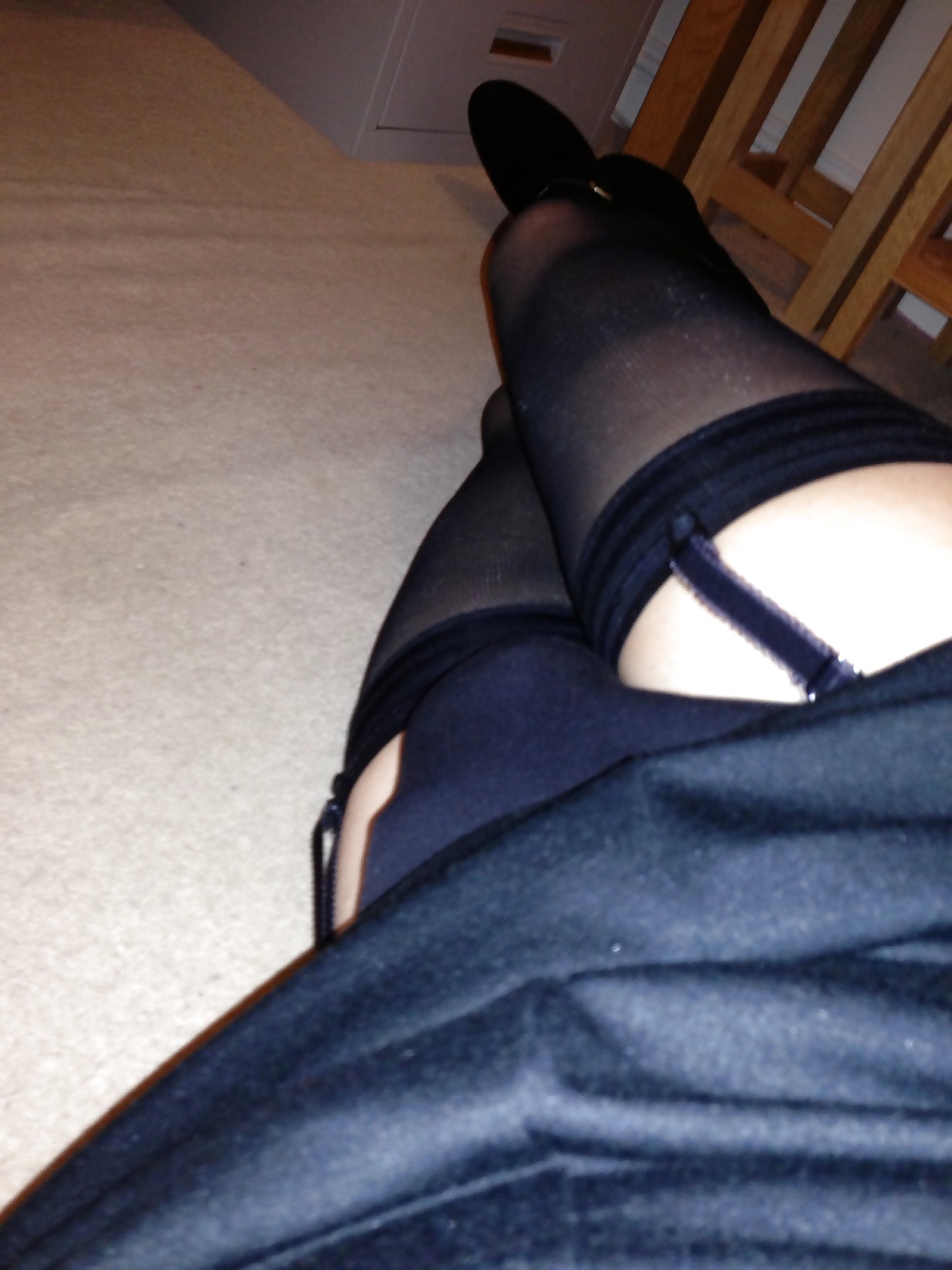 Porn image new little black dress and stockings