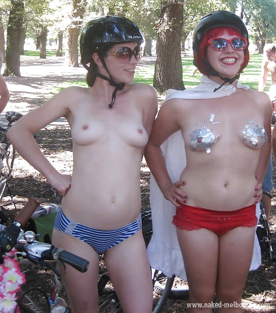 Porn image Naked bike ride cycling showing titis & pussies some cocks 2