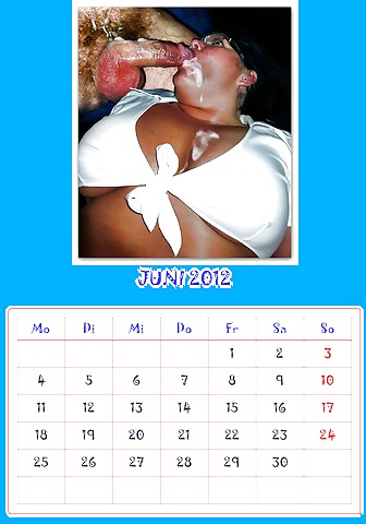 Porn image Calender of  Slutewhore 777