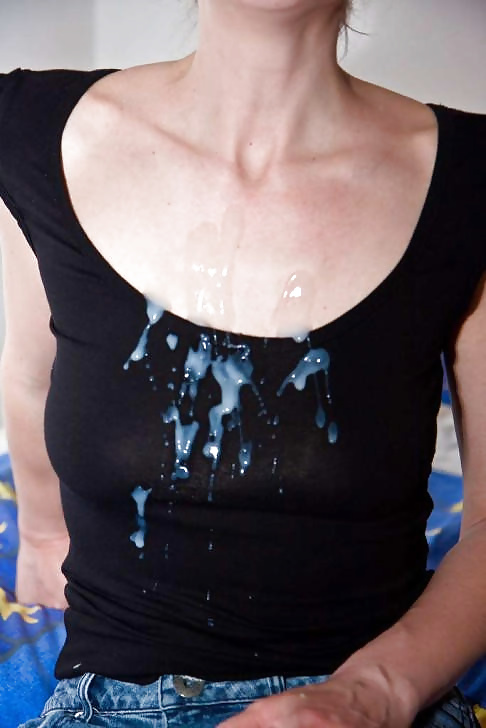 Porn image Cum on clothes, panties, face, etc. etc.