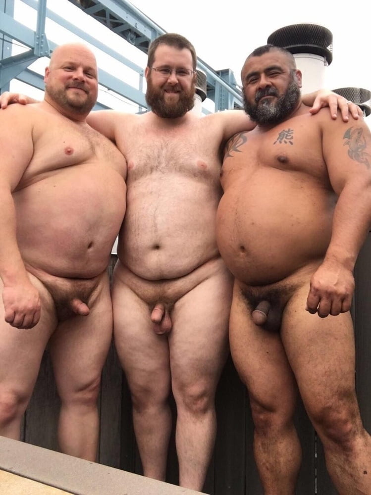 Big hairy naked men