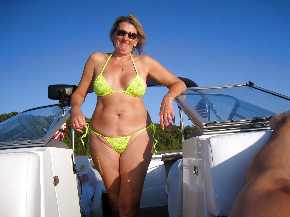 Bikini outdoor bbc housewife