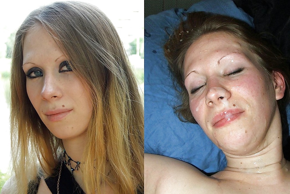 Porn image Before and after blowjob and cumshot. Amateur.