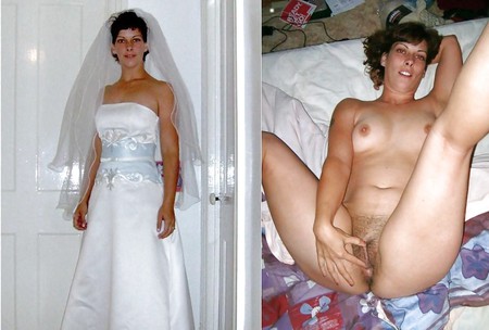 brides dressed and undressed