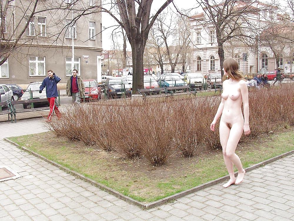 Porn image Czeck girl walking nude in public - N. C.