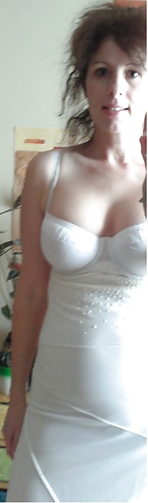 Porn image white dress