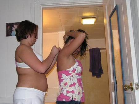 at home with friends         