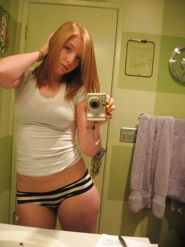 Porn image Cute Redhead in Bathroom and on Bed