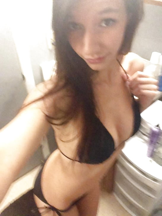 Porn image Hot brunette teen gets naked