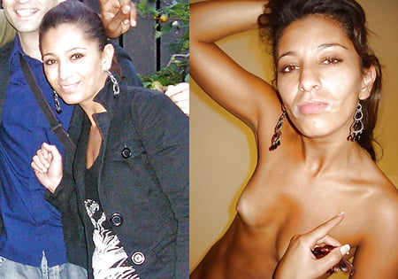 ebony black dressed undressed before after clothed naked         